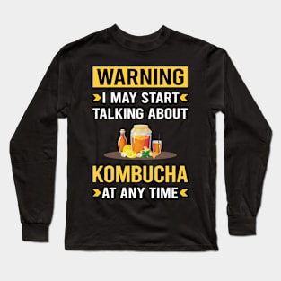 Warning Kombucha Booch Long Sleeve T-Shirt